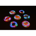 Wholesale LED Light Up Push Button Switch Fidget Spinner Stress Reducer Toy (Red)